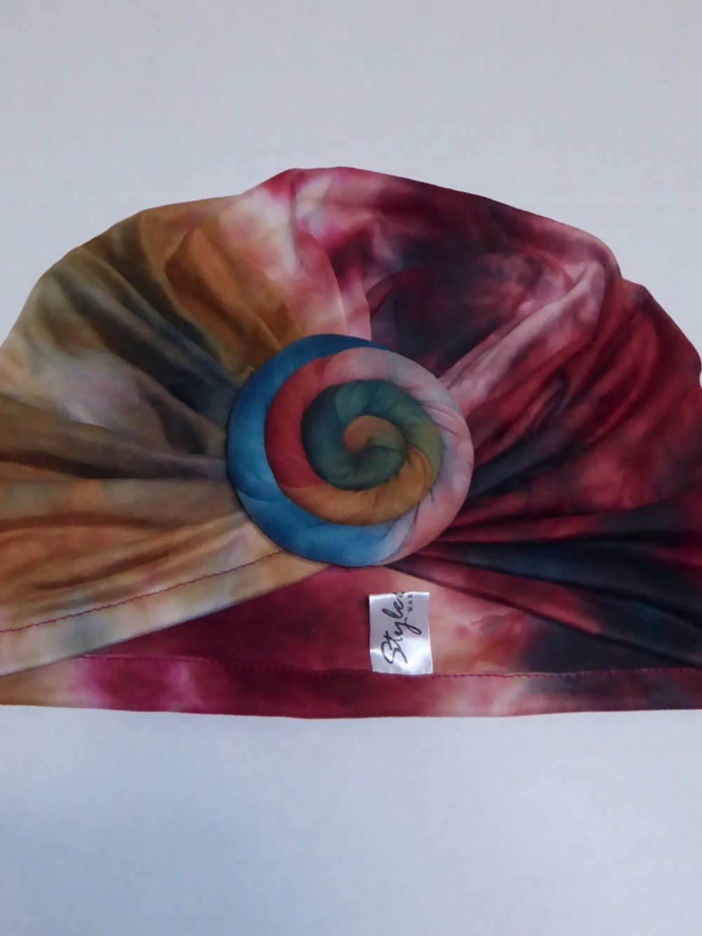 New StyleEsteem NYC Top Knot Tie Dye Modal Turban Headcover Slip On & Go Multiwa